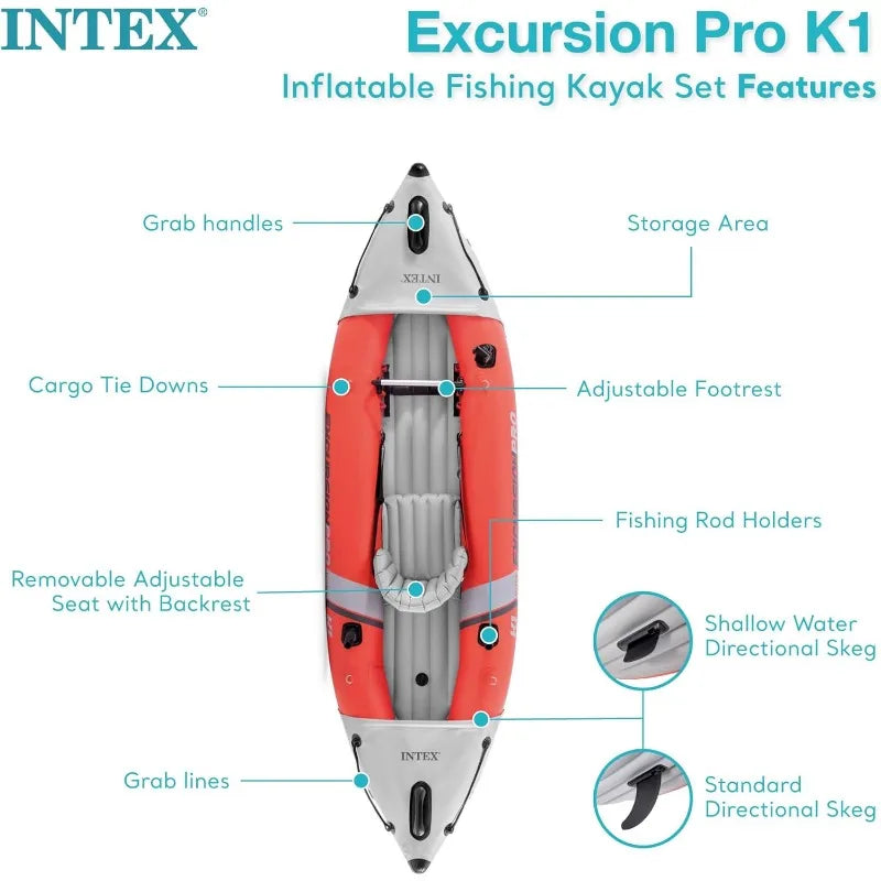 Durable Inflatable Kayak Set – Lightweight & Super Tough Design