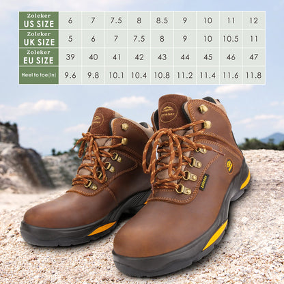 Men’s Waterproof Hiking Boots –  Non Slip & Breathable