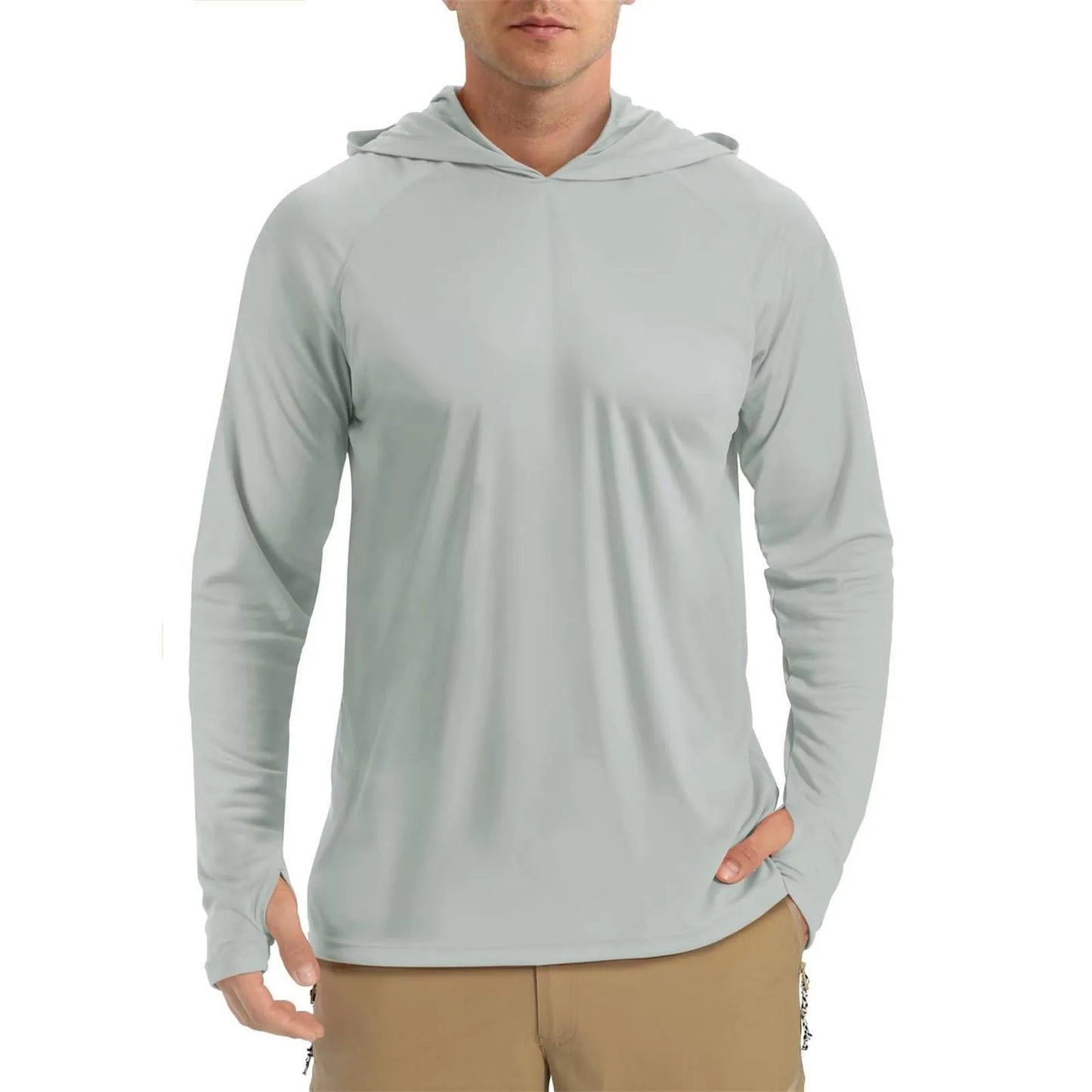 Men’s UPF 50+ Outdoor Hooded Shirt – Lightweight Long Sleeve Sun Protection