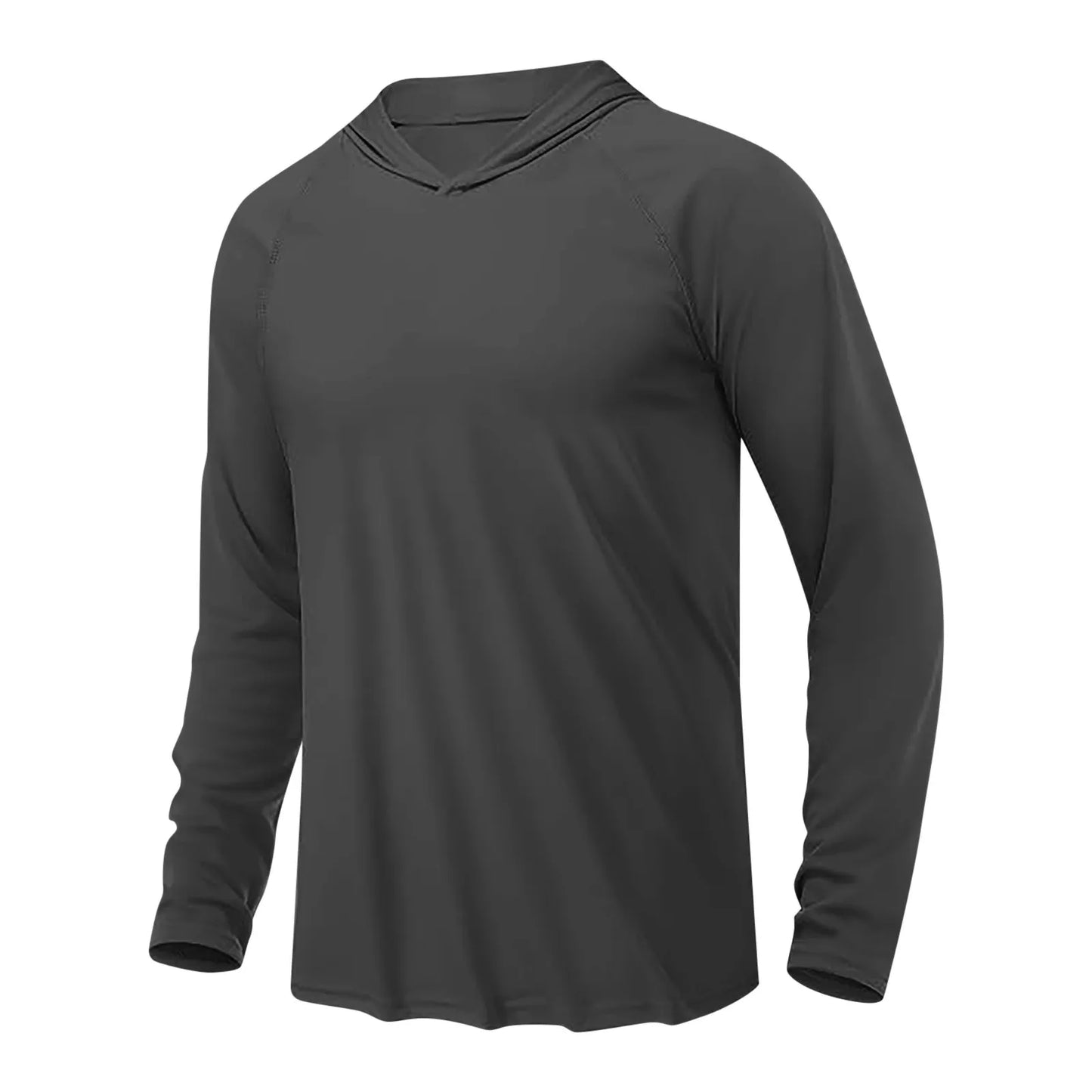 Men’s UPF 50+ Outdoor Hooded Shirt – Lightweight Long Sleeve Sun Protection
