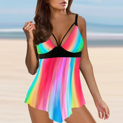 Two Piece Swimsuit Women Sexy High Waist