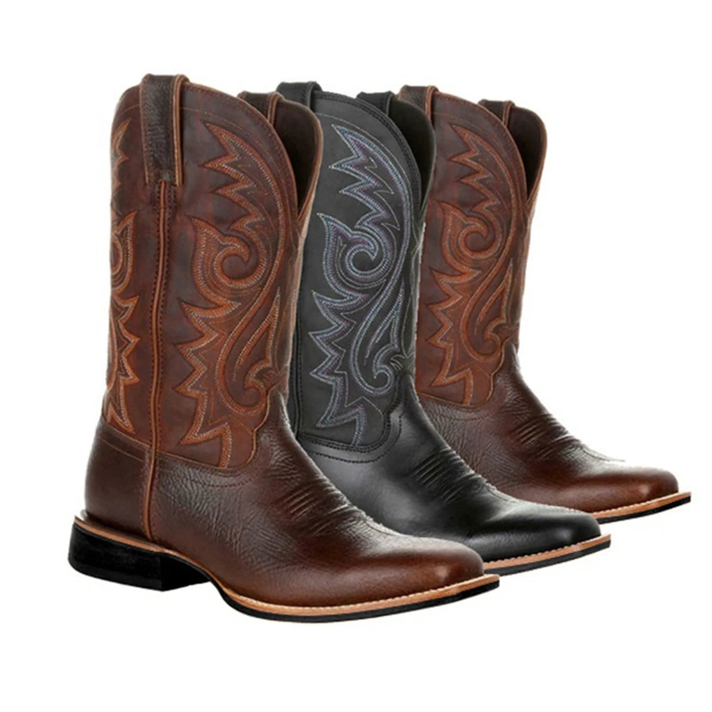 Men’s Denim Cowboy Boots – Western Style & Rugged Comfort