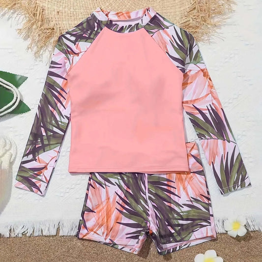 2-Piece Girls Swimwear Set – Comfortable & Stylish Beach Outfit