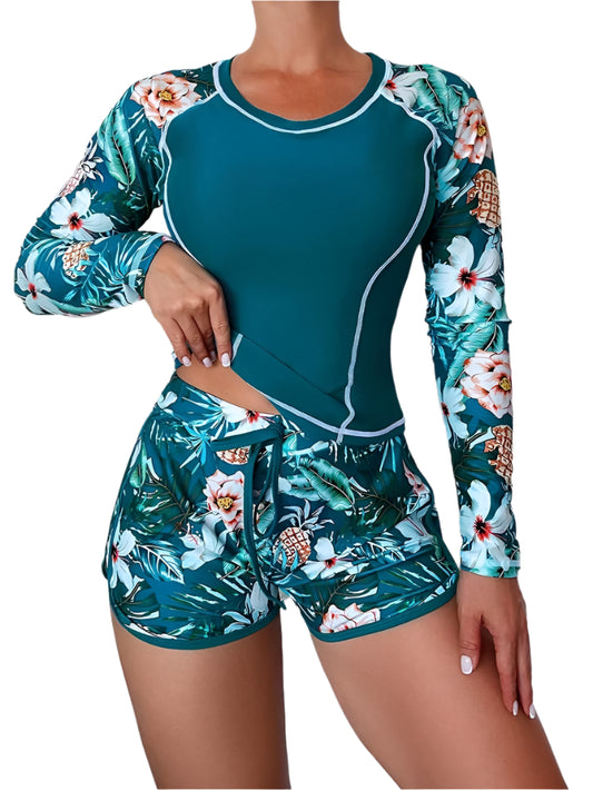 Women’s Long Sleeve Tankini Bikini Set – Stylish & Comfortable Swimwear