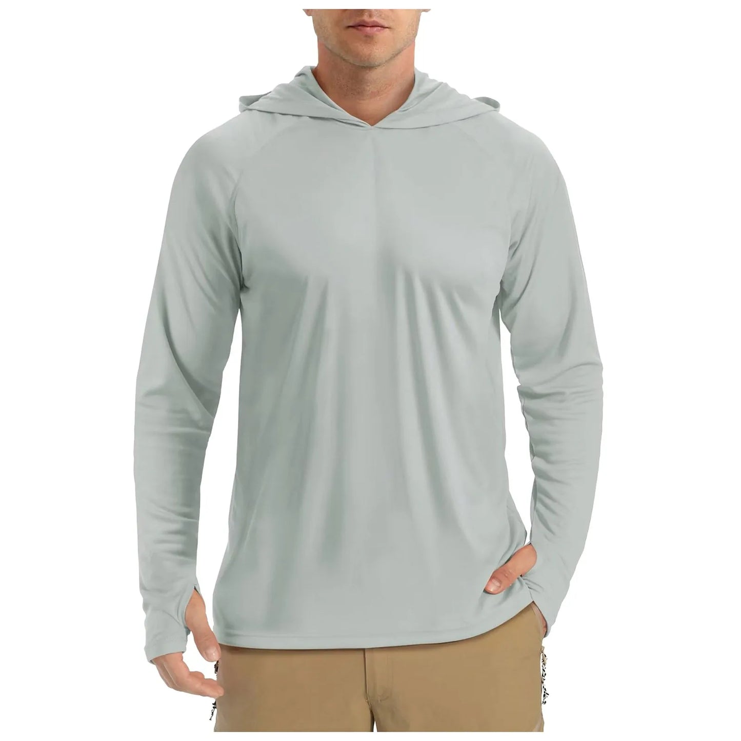 Men’s UPF 50+ Outdoor Hooded Shirt – Lightweight Long Sleeve Sun Protection