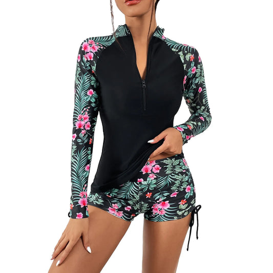 Women’s Sunblock Long Sleeve Bikini Sets – UV Protection Swimwear