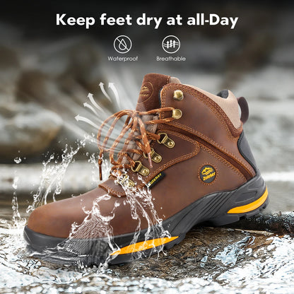 Men’s Waterproof Hiking Boots –  Non Slip & Breathable