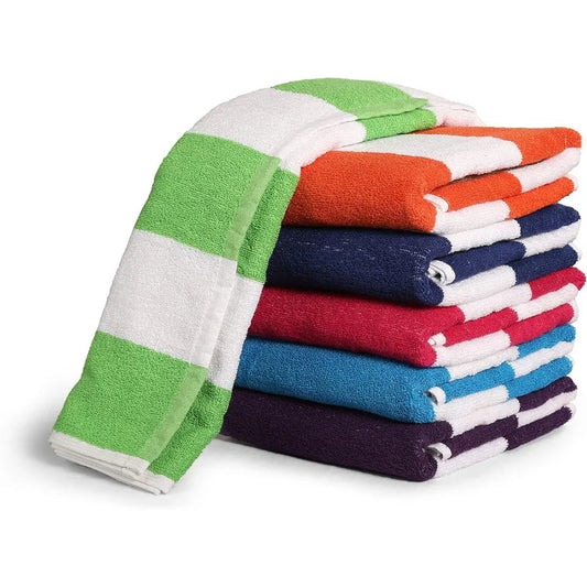 100% Cotton Luxury Bath & Beach Towel Set – Soft & Absorbent